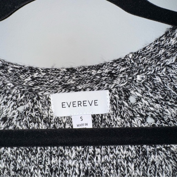 Evereve Black and White Button-Up Cardigan - Picture 2 of 5